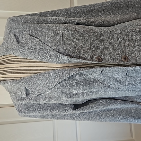 All that Jazz Women Dress and Jacket Career Suit Size 11/12 Blue White Texture - Picture 16 of 16